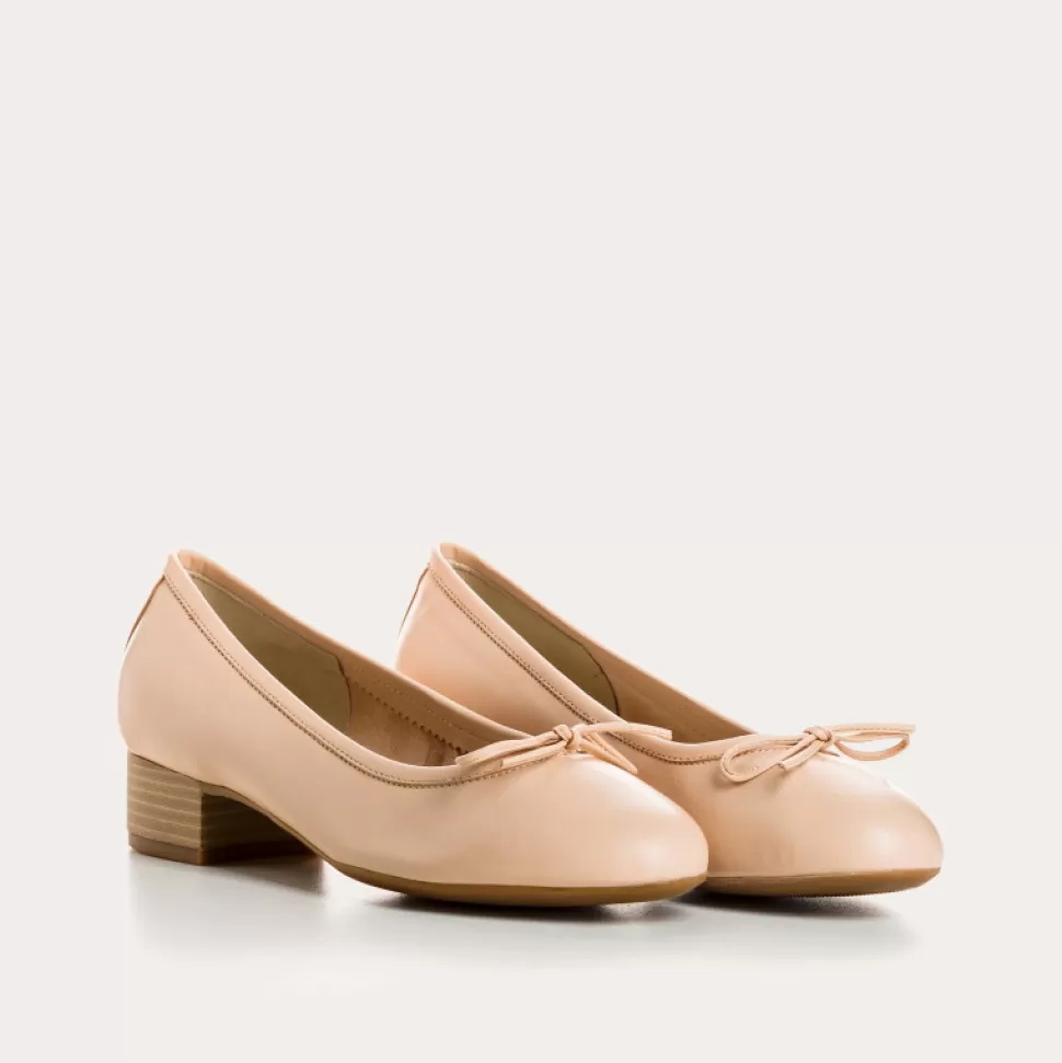 Ballerines^Reqins Ballerines Alma Cuir Rose, Chair