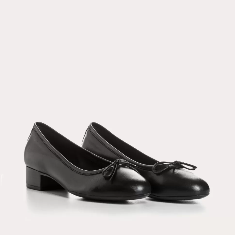 Ballerines^Reqins Ballerines Alma Cuir Noir, Noir