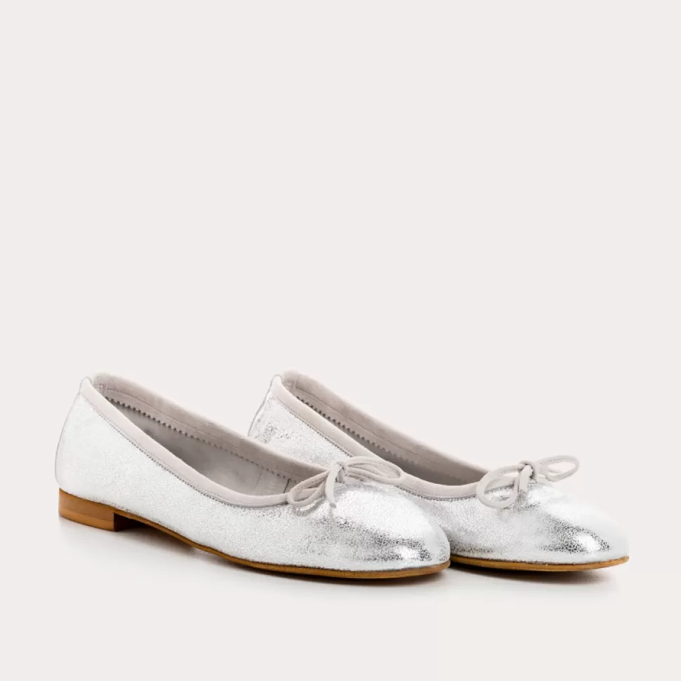 Ballerines^Reqins Ballerines Carmen Crack Cc Argent, Metallique