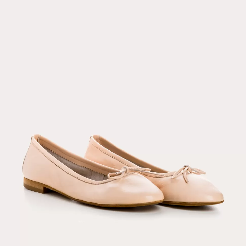 Ballerines^Reqins Ballerines Carmen Cuir Cc Rose, Chair