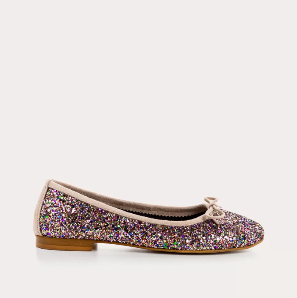 Ballerines^Reqins Ballerines Carmen Glitter Cc Multicolore, Rainbow