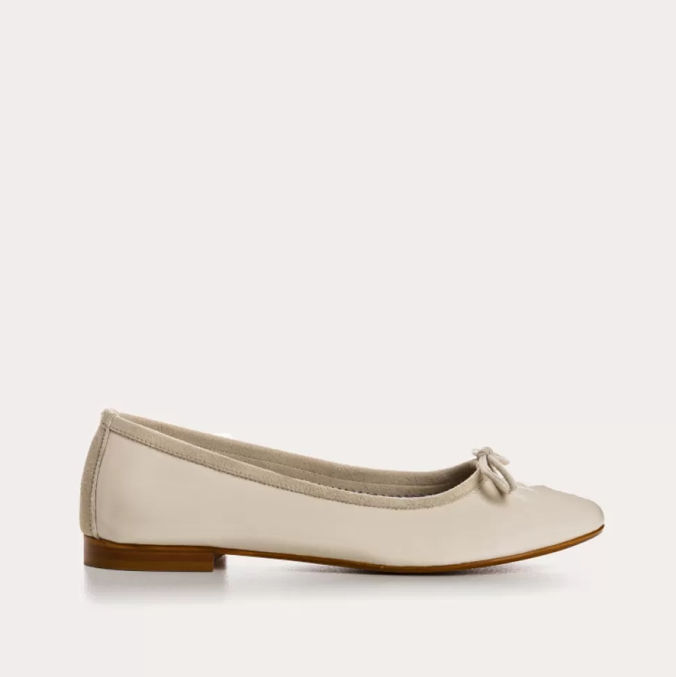Ballerines^Reqins Ballerines Carmen Vernis Beige, Ecru