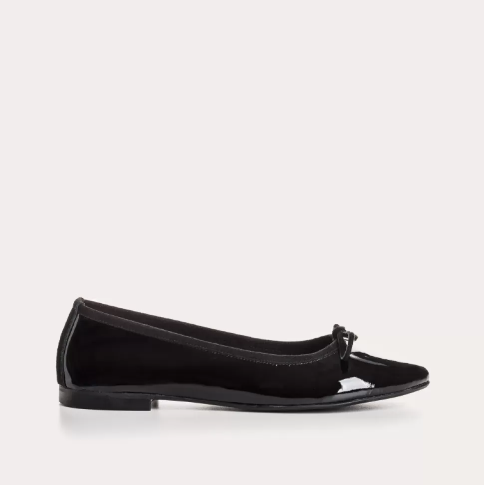 Ballerines^Reqins Ballerines Carmen Vernis Cc Noir