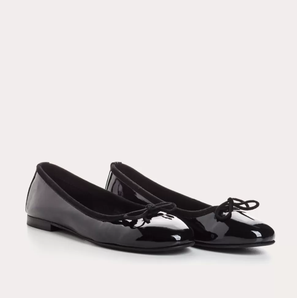 Ballerines^Reqins Ballerines Carmen Vernis Cc Noir