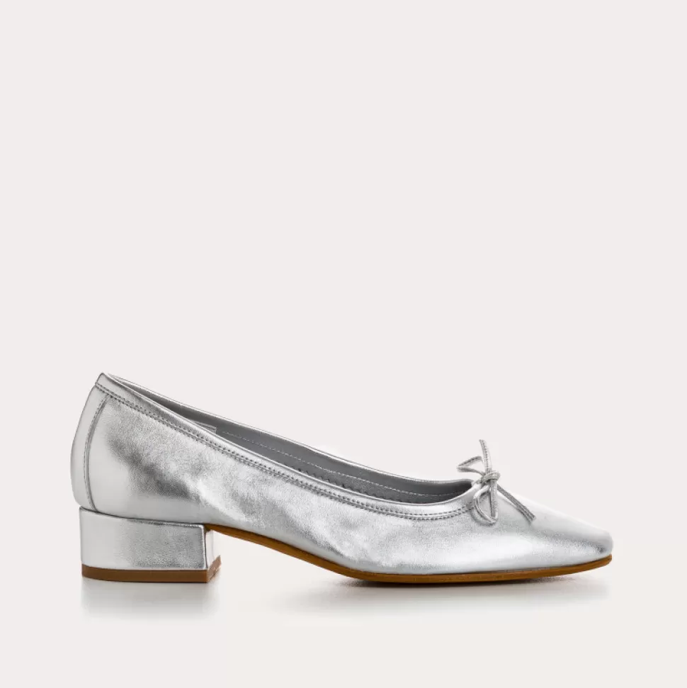 Ballerines^Reqins Ballerines Fetiche Eclat Argent, Metallique