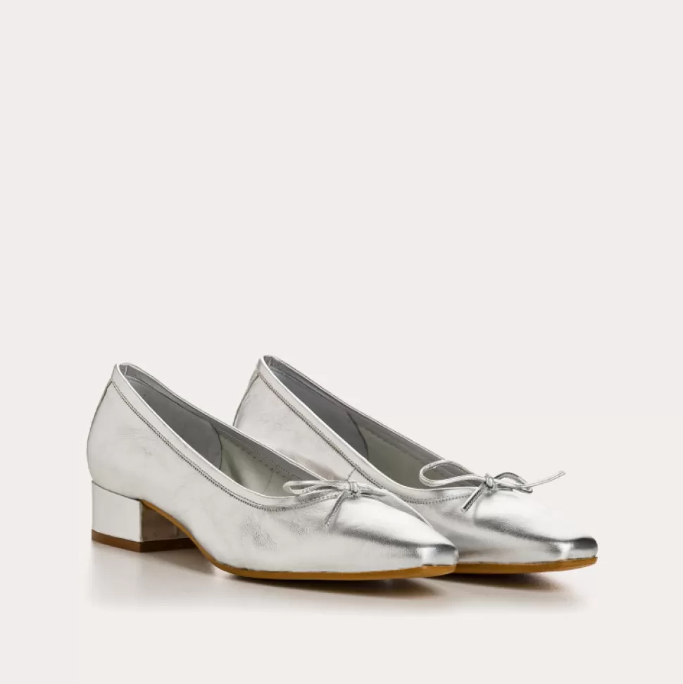 Ballerines^Reqins Ballerines Fetiche Eclat Argent, Metallique