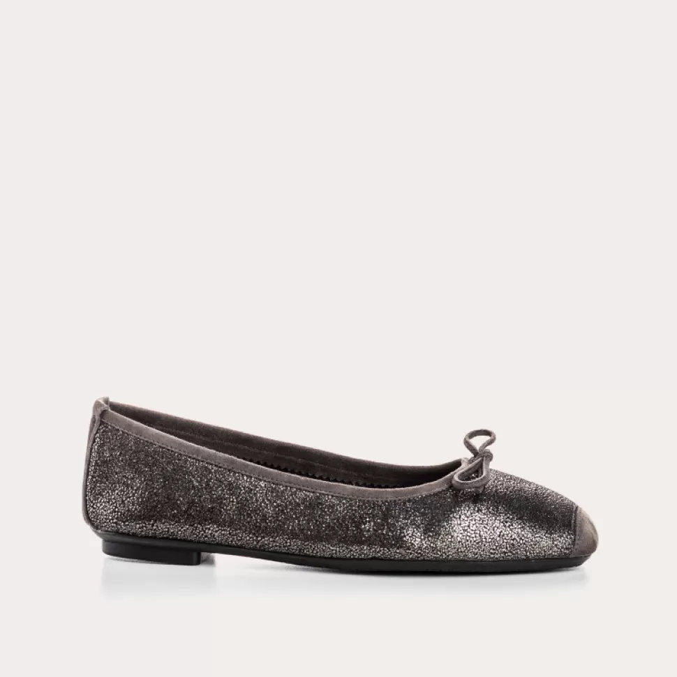 Ballerines^Reqins Ballerines Harmony Crack Plomb, Metallique