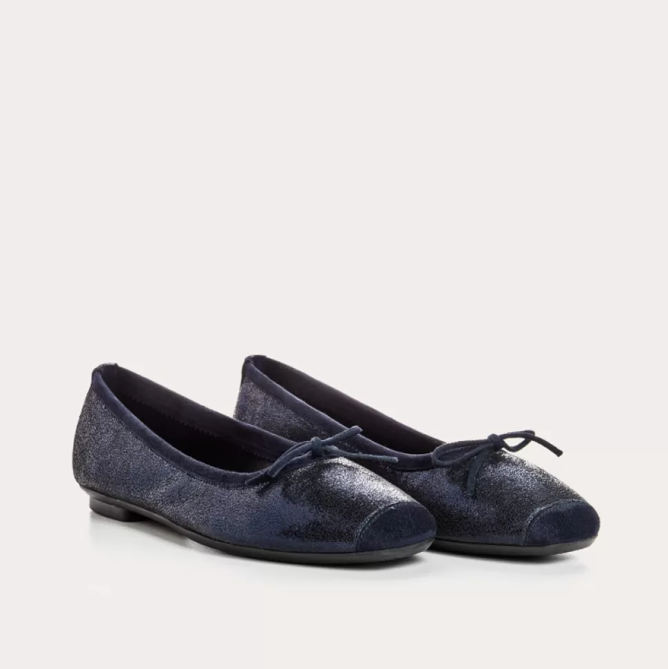 Ballerines^Reqins Ballerines Harmony Crack Metallique, Nuit