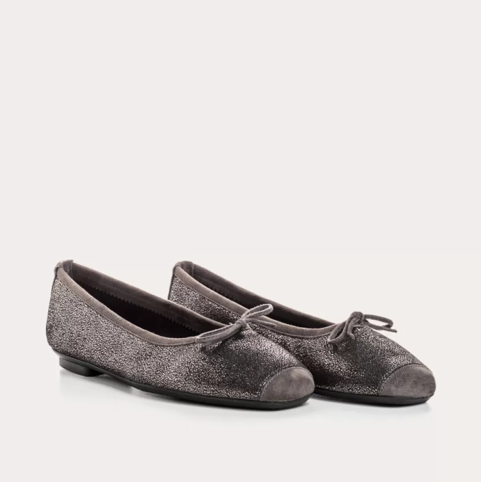 Ballerines^Reqins Ballerines Harmony Crack Plomb, Metallique