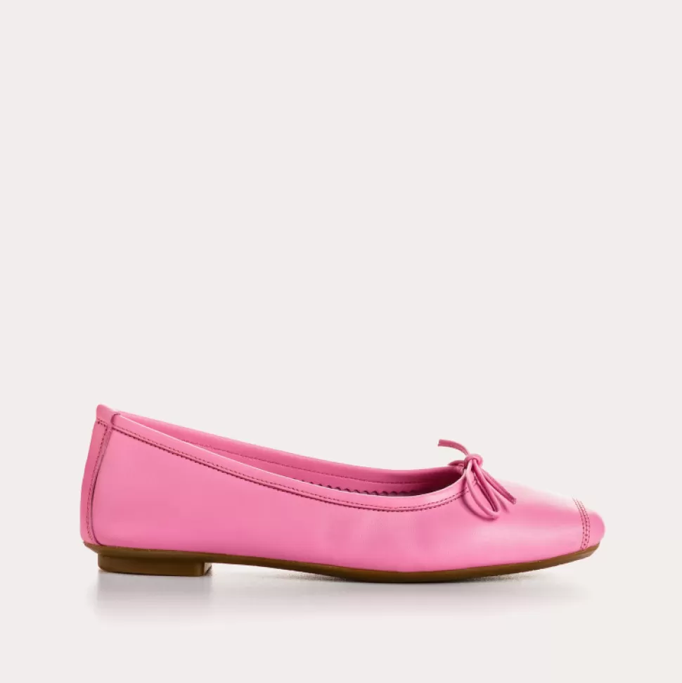 Ballerines^Reqins Ballerines Harmony Cuir Rose, Barbie