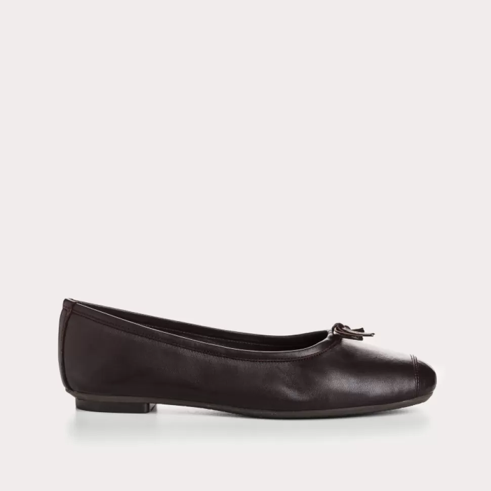 Ballerines^Reqins Ballerines Harmony Cuir Marron, Marron