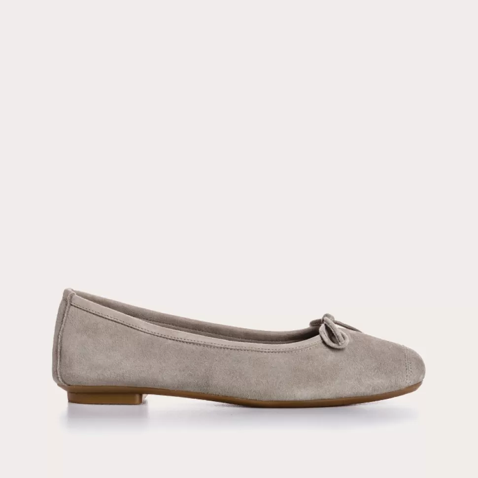 Ballerines^Reqins Ballerines Harmony Cuir Velours Cc Cactus