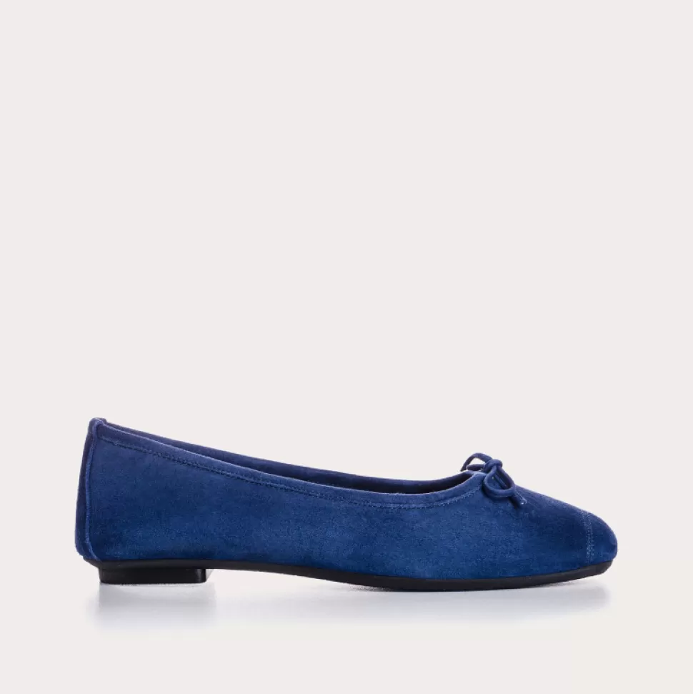 Ballerines^Reqins Ballerines Harmony Cuir Velours Cc Ocean