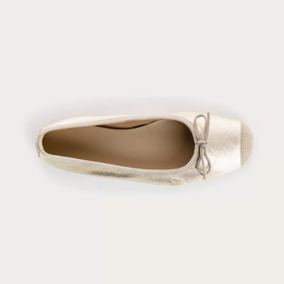 Ballerines^Reqins Ballerines Harmony Eclat Cc Metallique, Platine