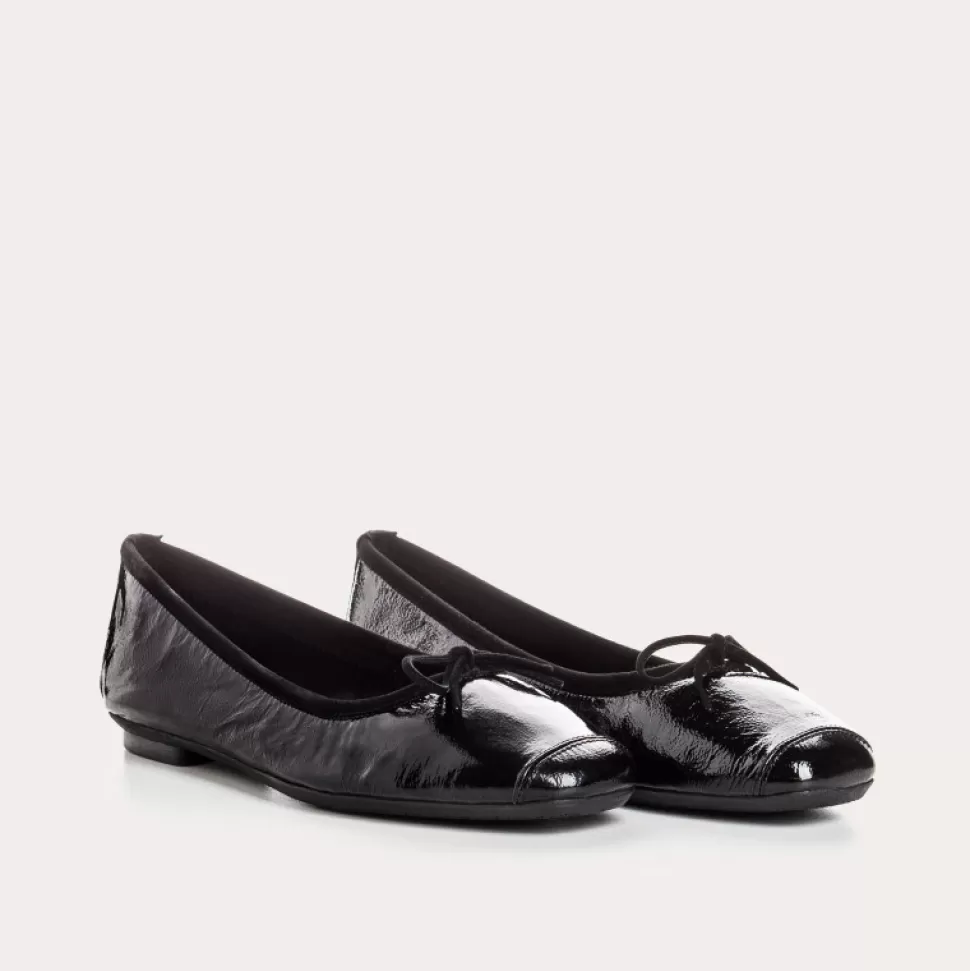 Ballerines^Reqins Ballerines Harmony Naplak Noir, Noir
