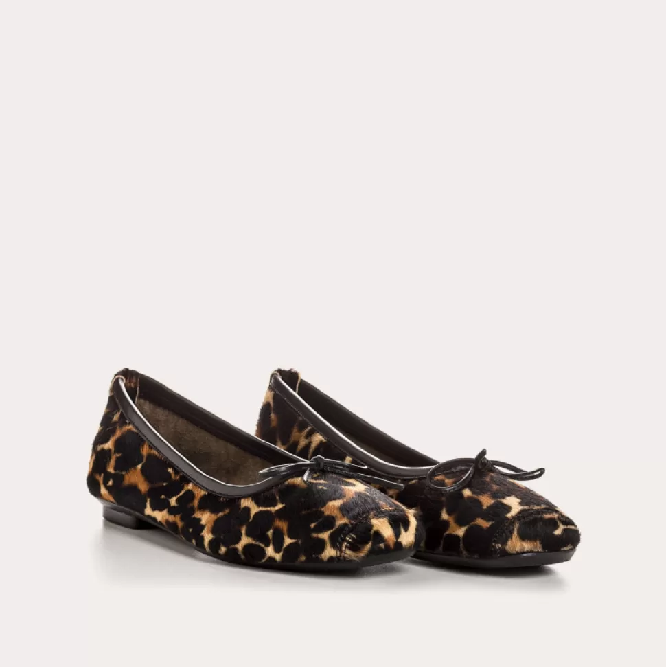 Ballerines^Reqins Ballerines Harmony Safari Noir, Animalier