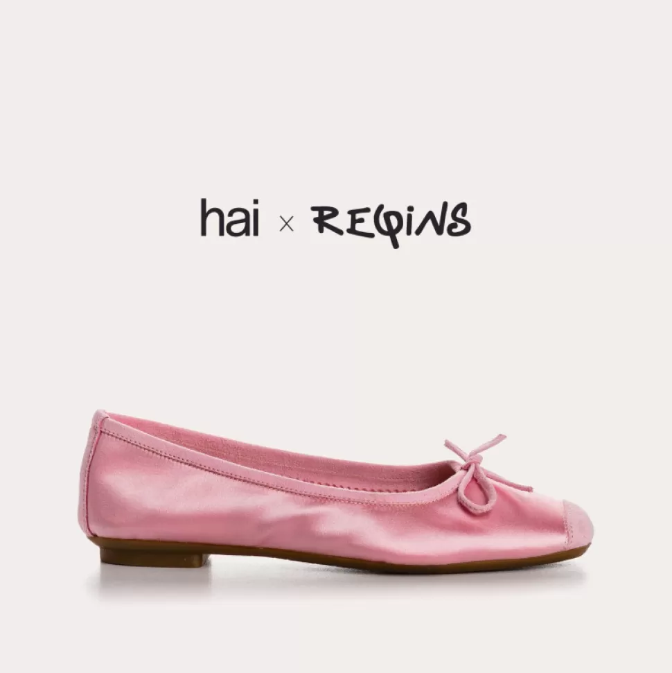 Ballerines^Reqins Ballerines Harmony Silk Rose, Pink