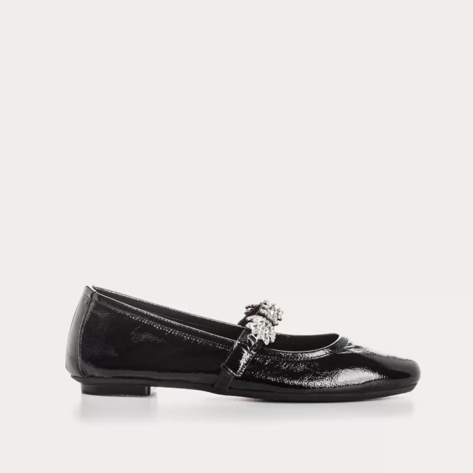 Ballerines^Reqins Ballerines Hectorine Naplak Noir, Noir