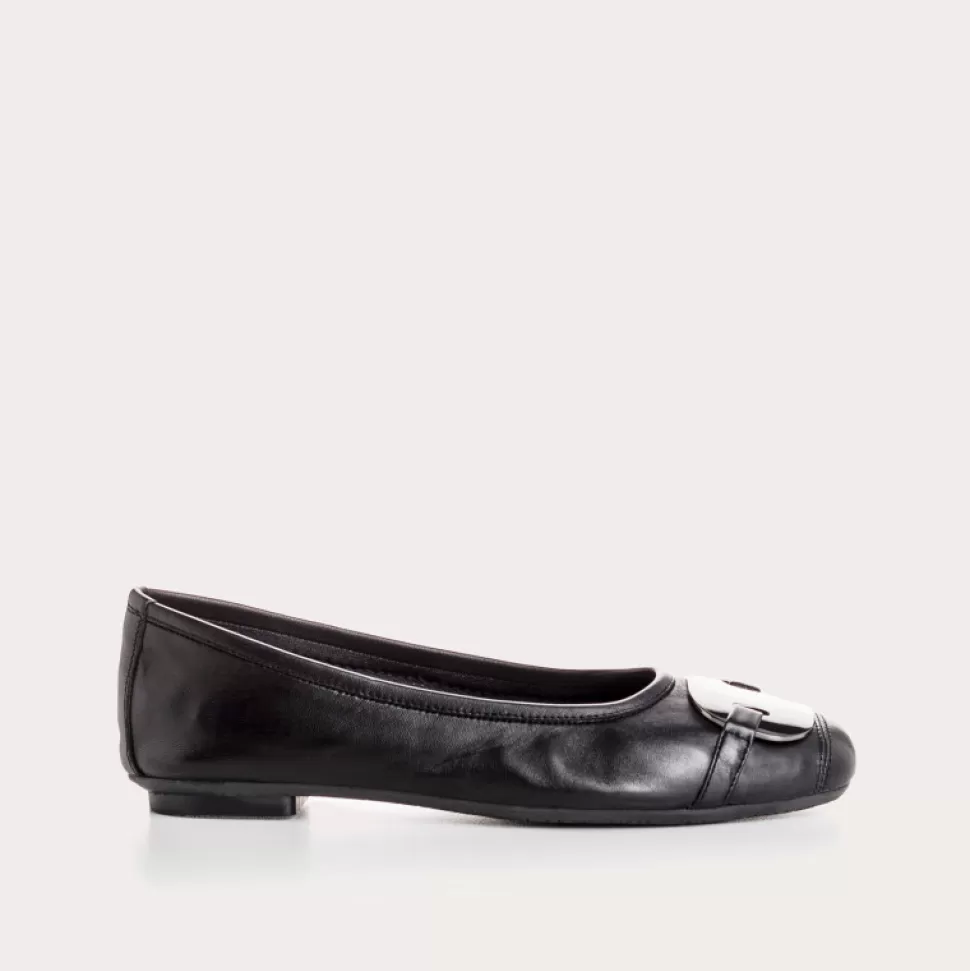 Ballerines^Reqins Ballerines Hermes Cuir Noir