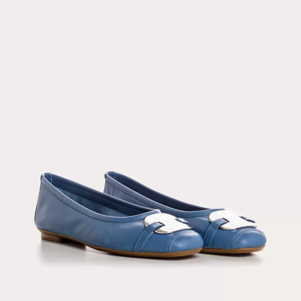 Ballerines^Reqins Ballerines Hermes Cuir Denim