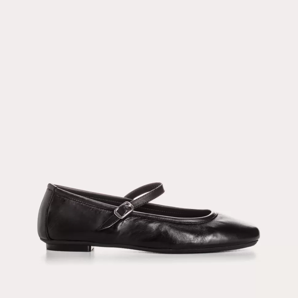 Ballerines^Reqins Ballerines Honor Cuir Noir