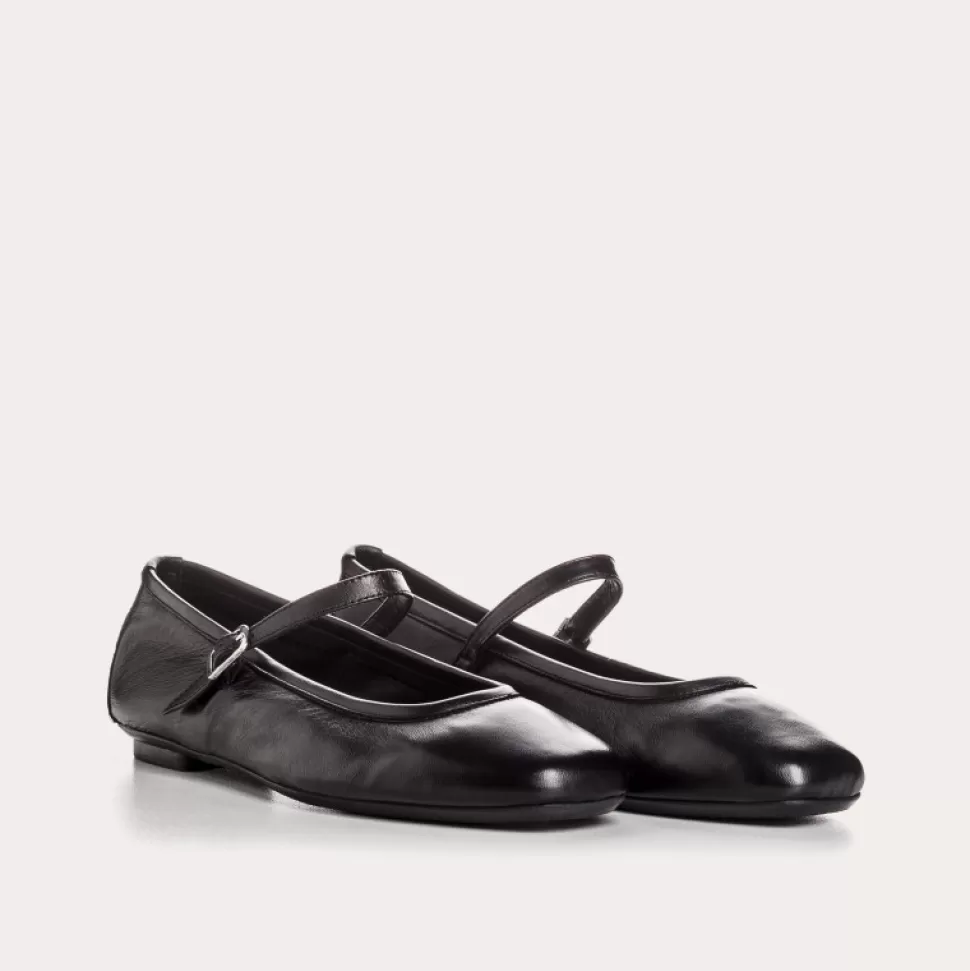 Ballerines^Reqins Ballerines Honor Cuir Noir
