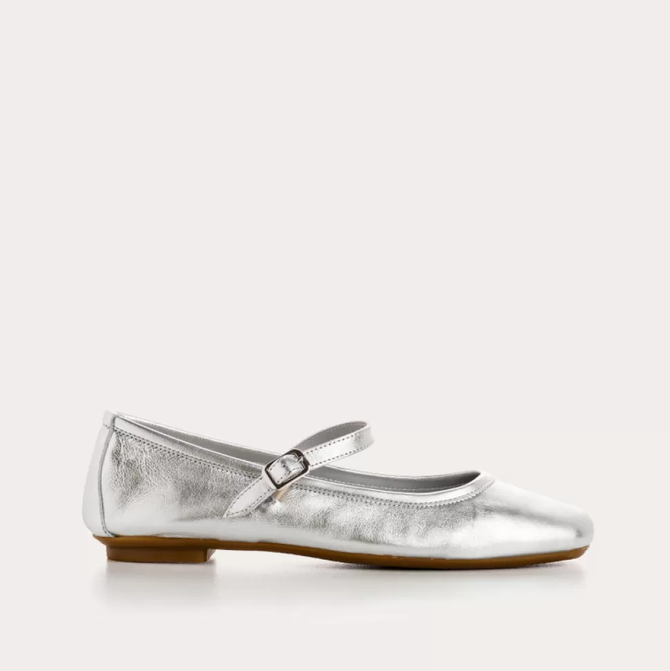Ballerines^Reqins Ballerines Honor Eclat Argent, Metallique