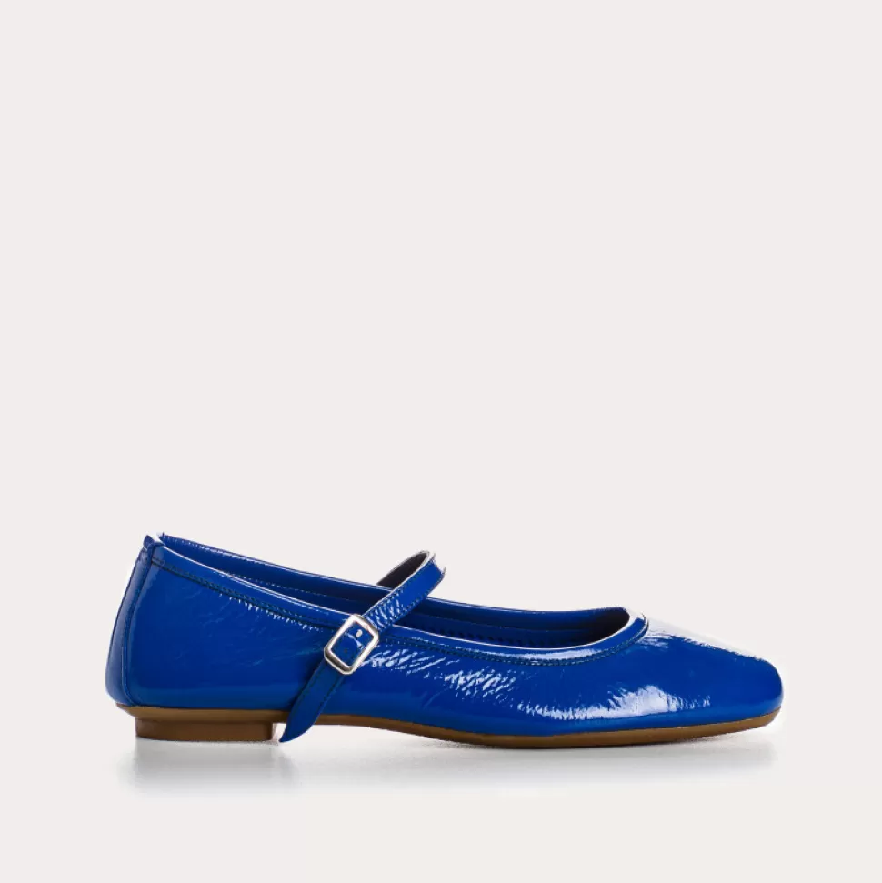 Ballerines^Reqins Ballerines Honor Naplak Bleu, Bleu Electrique