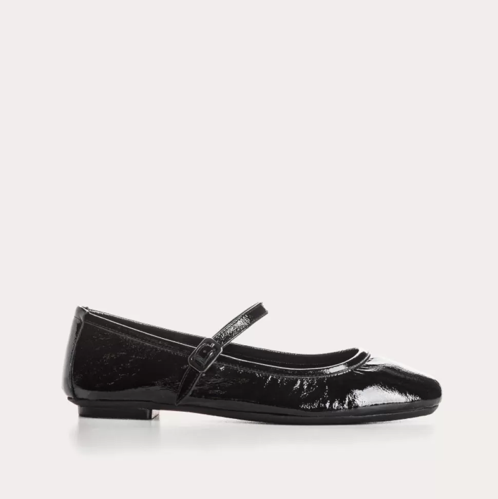 Ballerines^Reqins Ballerines Honor Naplak Noir, Noir