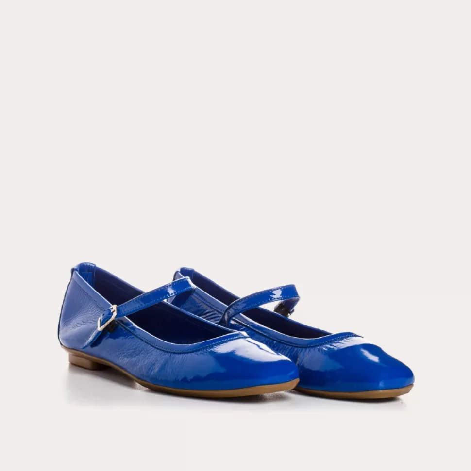 Ballerines^Reqins Ballerines Honor Naplak Bleu, Bleu Electrique