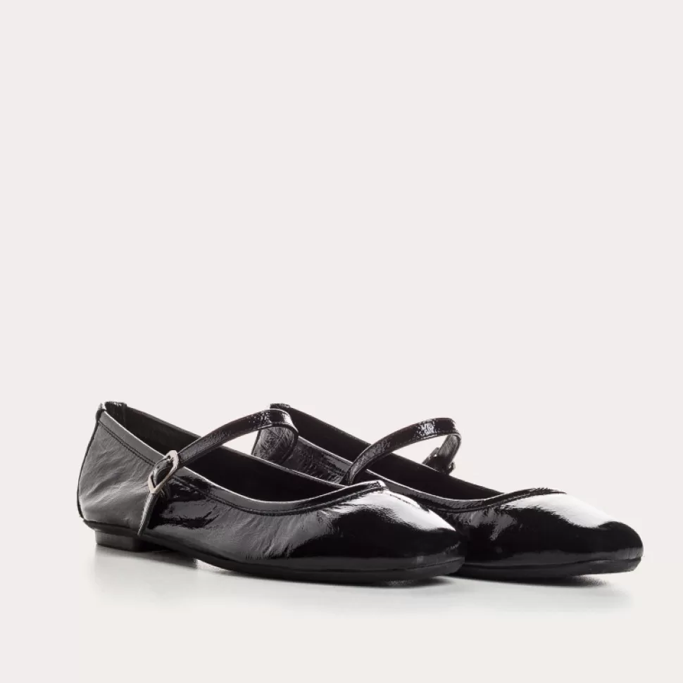 Ballerines^Reqins Ballerines Honor Naplak Noir, Noir
