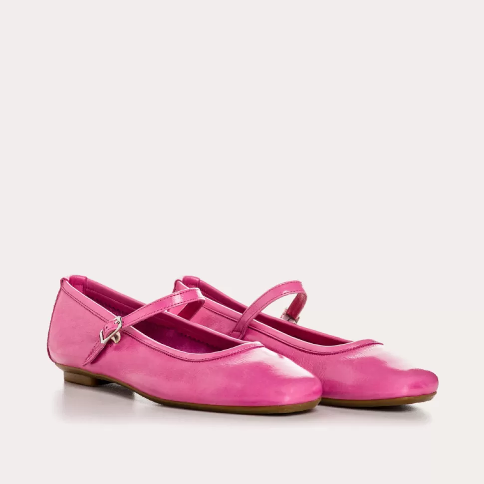 Ballerines^Reqins Ballerines Honor Naplak Fuchsia, Rose
