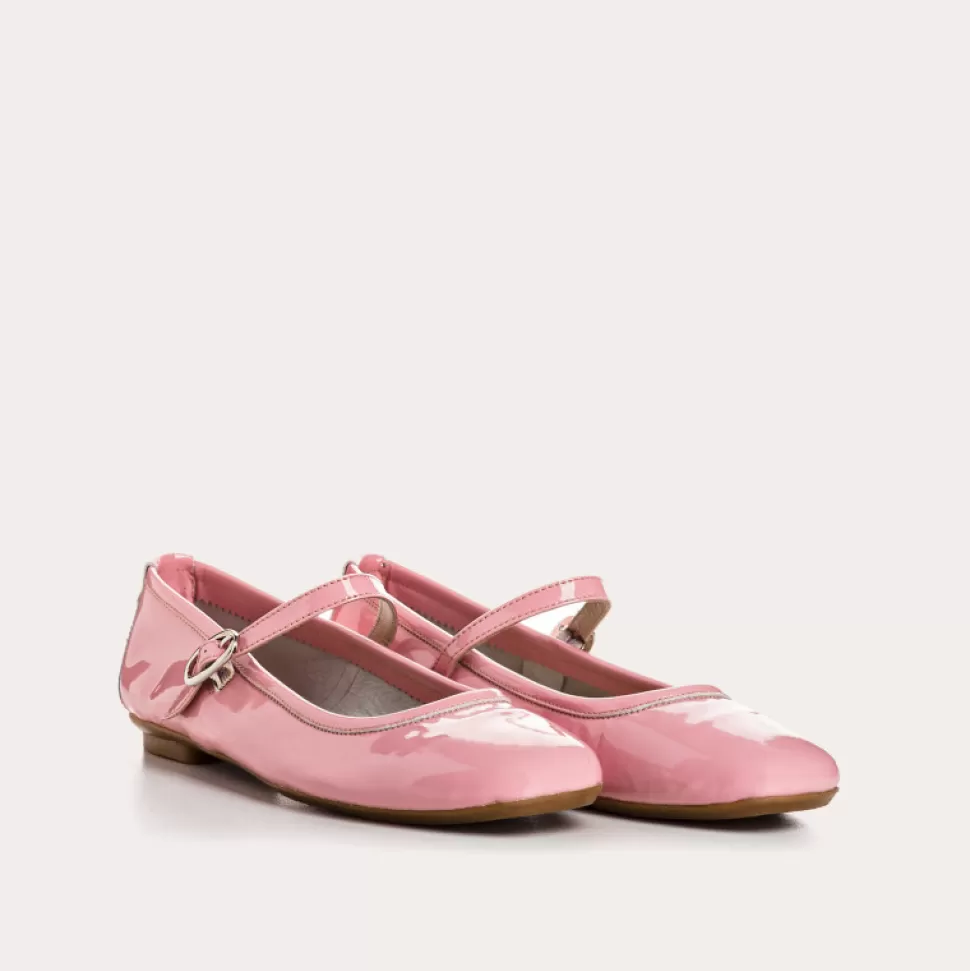 Ballerines^Reqins Ballerines Honoree Vernis Rose, Rose
