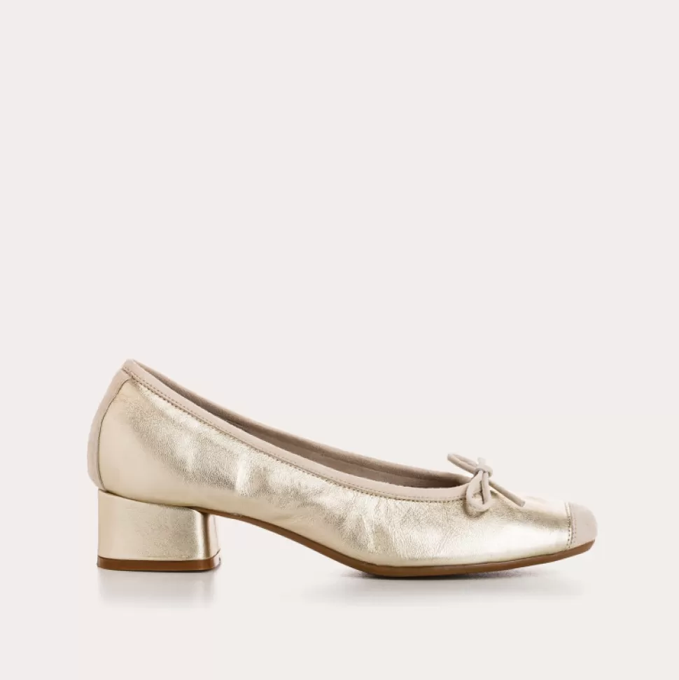 Ballerines^Reqins Ballerines Kyriel Eclat Metallique, Platine