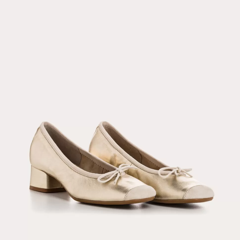Ballerines^Reqins Ballerines Kyriel Eclat Metallique, Platine