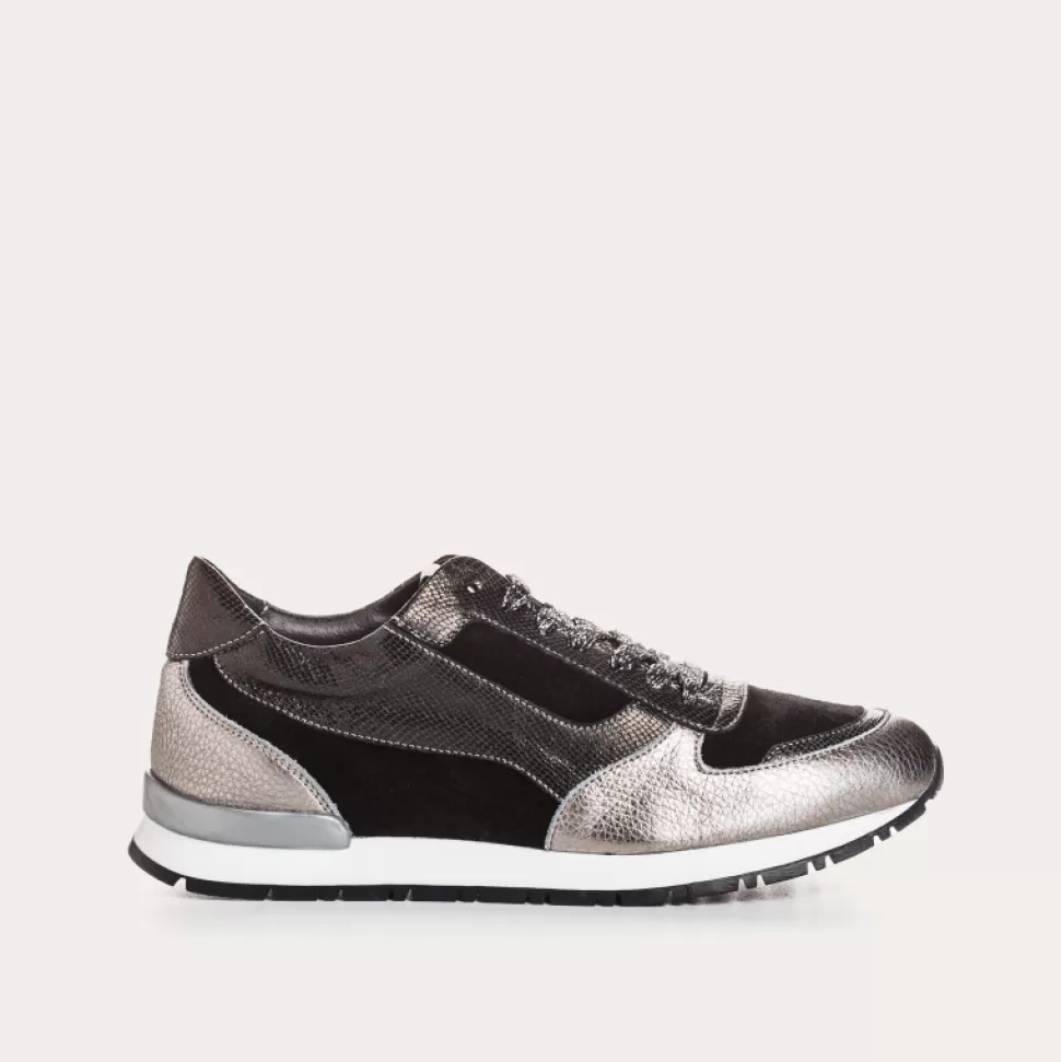 Baskets^Reqins Baskets Electra Mix Geko Met Noir, Noir
