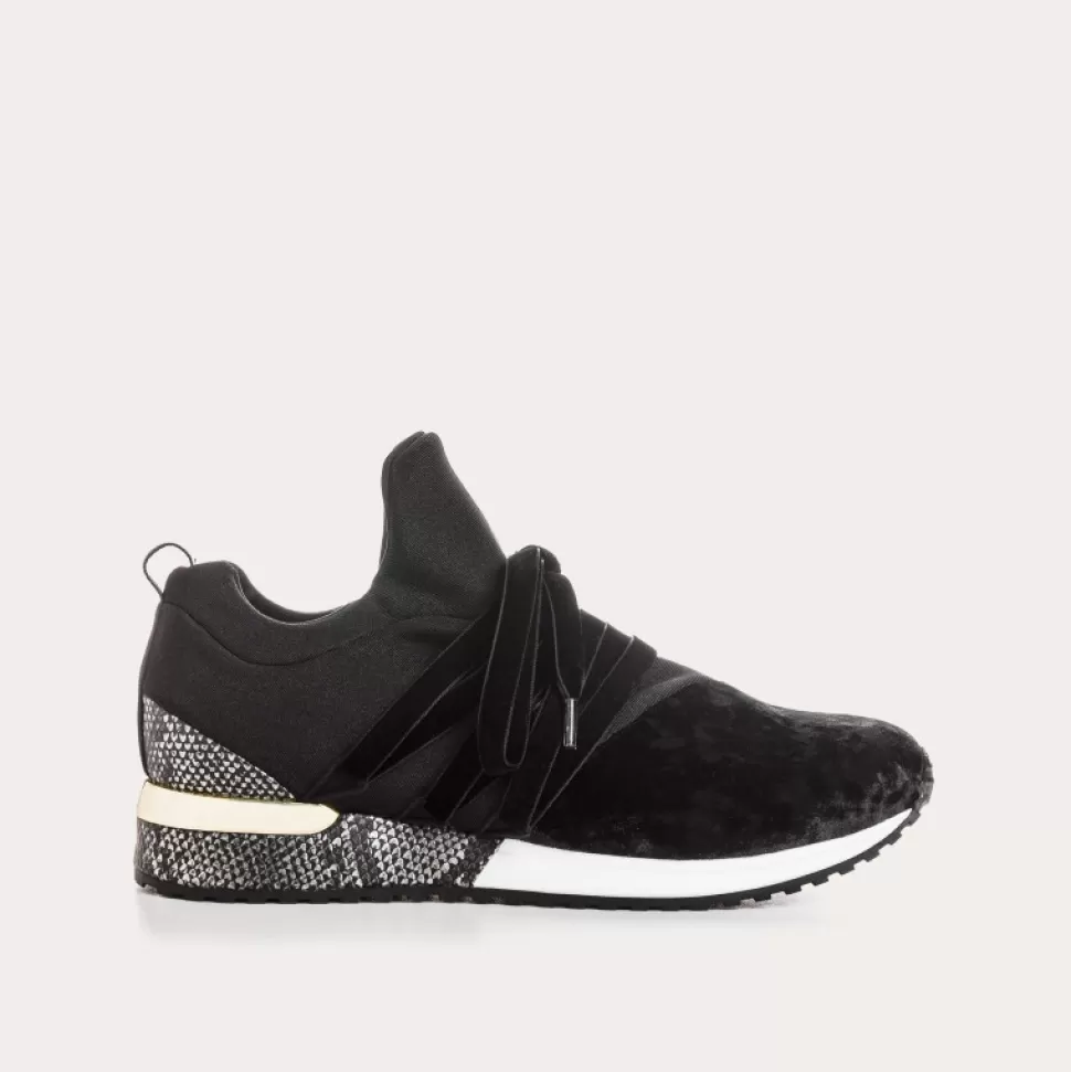 Baskets^Reqins Baskets Ilan Lycra/Velvet Noir, Noir