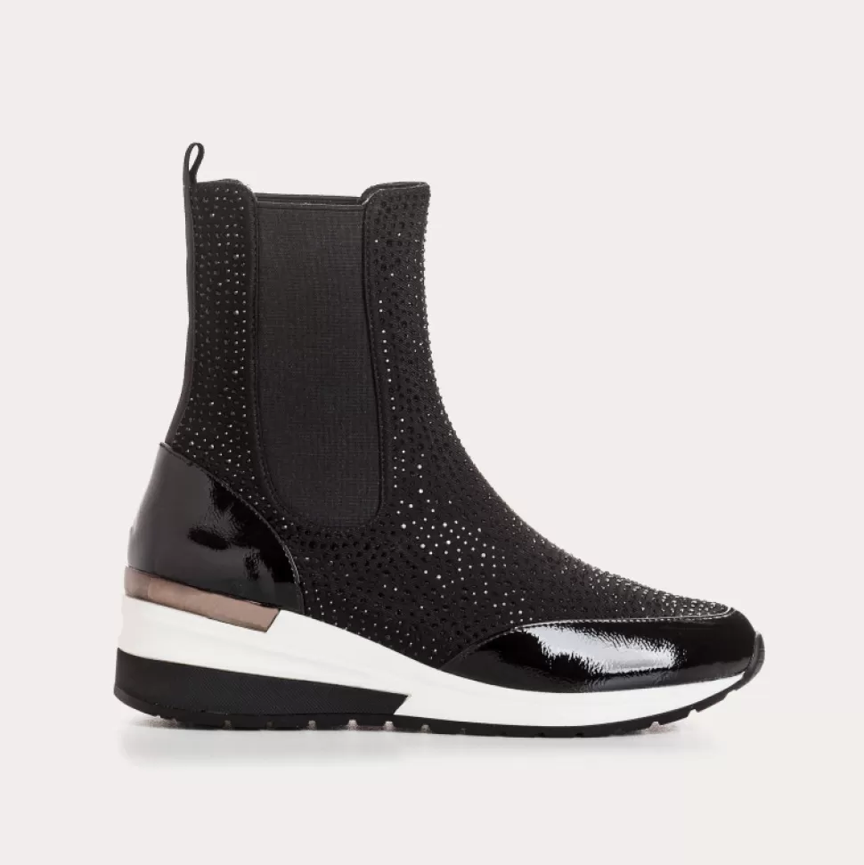 Baskets^Reqins Baskets Image Lycra Noir, Noir