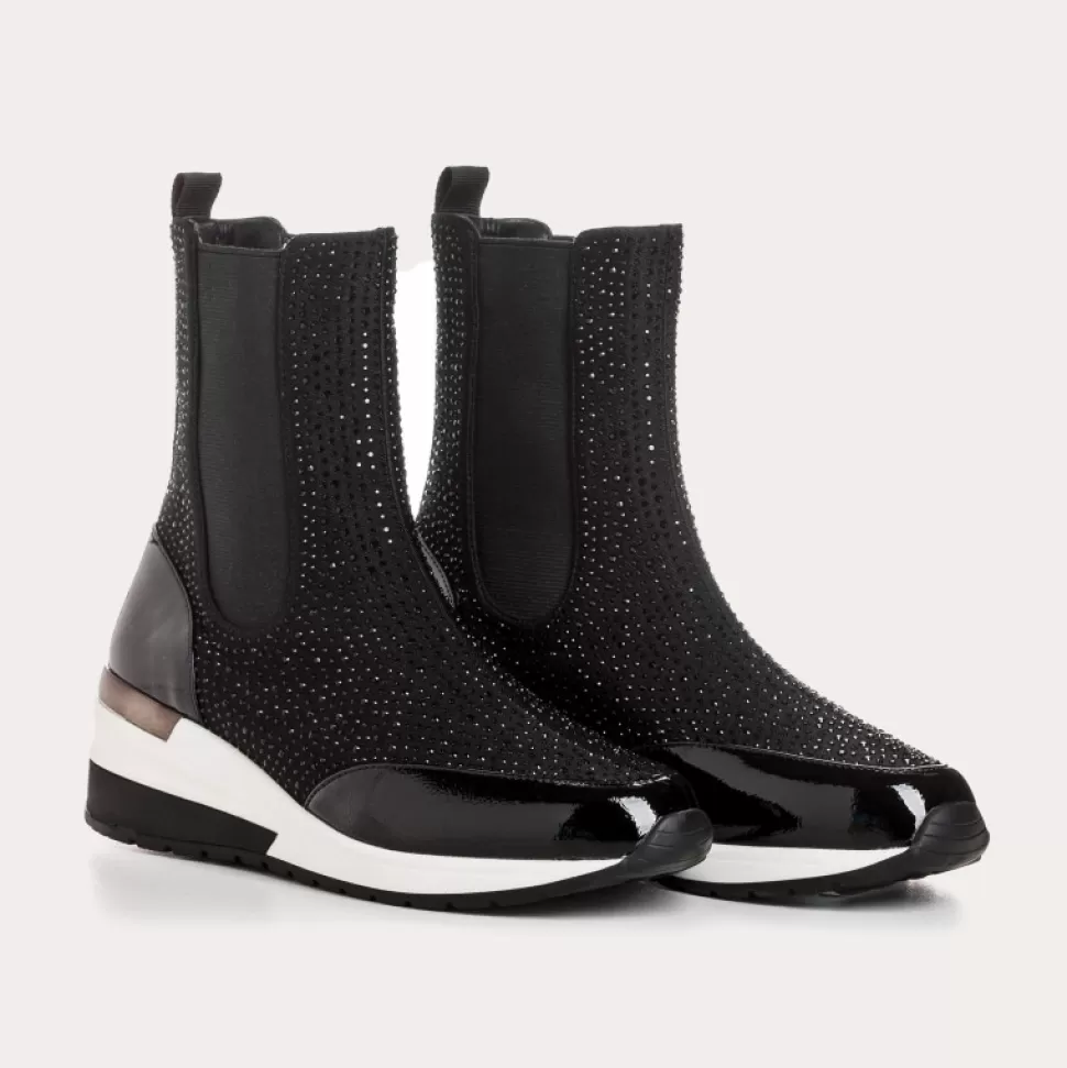 Baskets^Reqins Baskets Image Lycra Noir, Noir