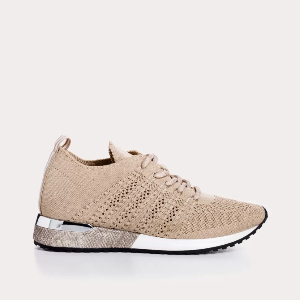 Baskets^Reqins Baskets Ines Crochet Beige, Beige