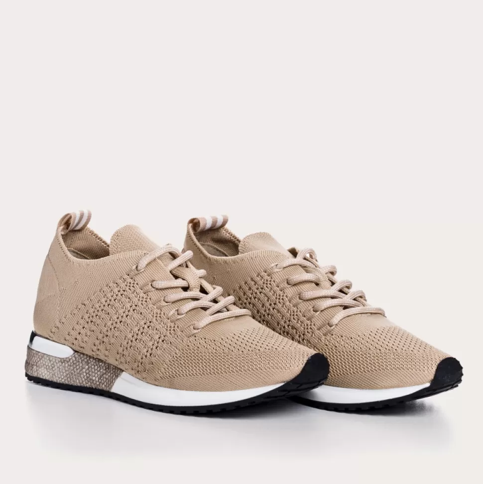 Baskets^Reqins Baskets Ines Crochet Beige, Beige