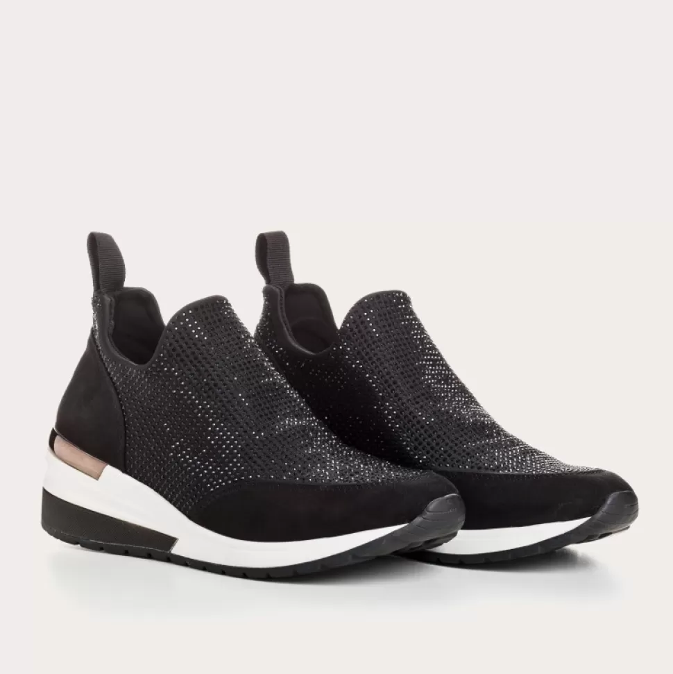 Baskets^Reqins Baskets Iroshi Lycra Noir, Noir