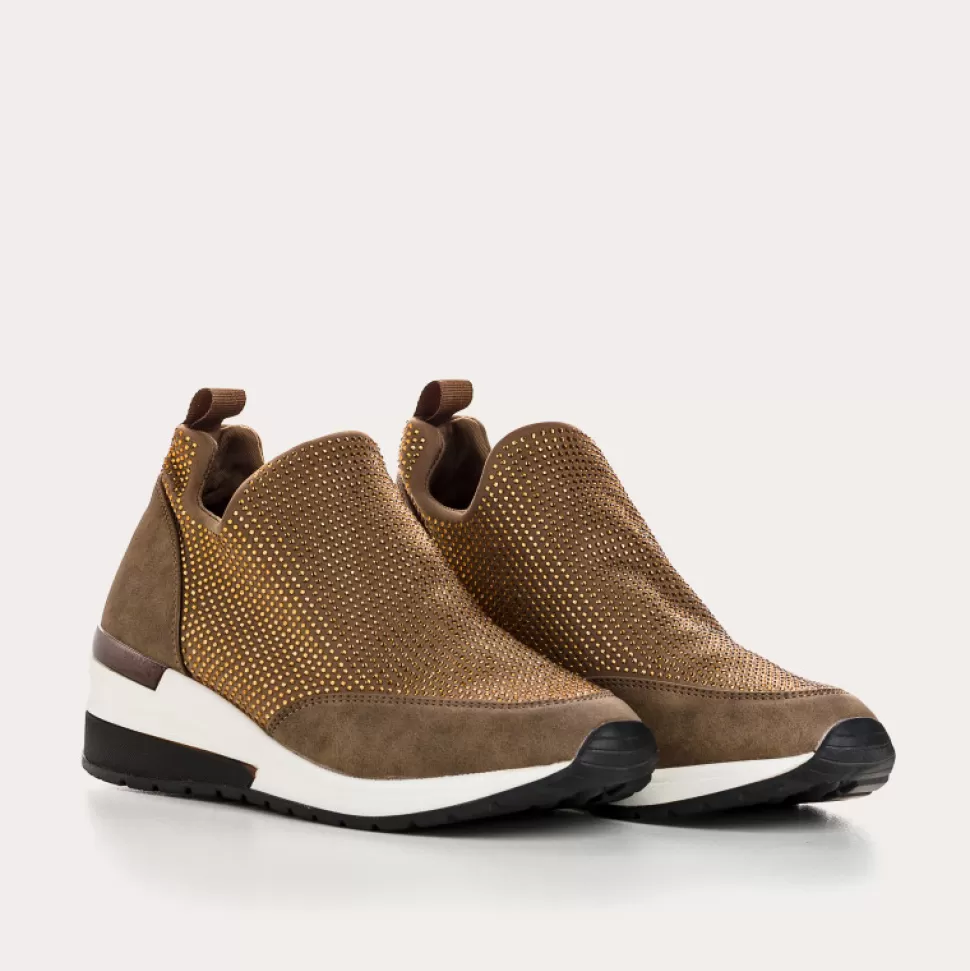 Baskets^Reqins Baskets Iroshi Lycra Taupe, Taupe