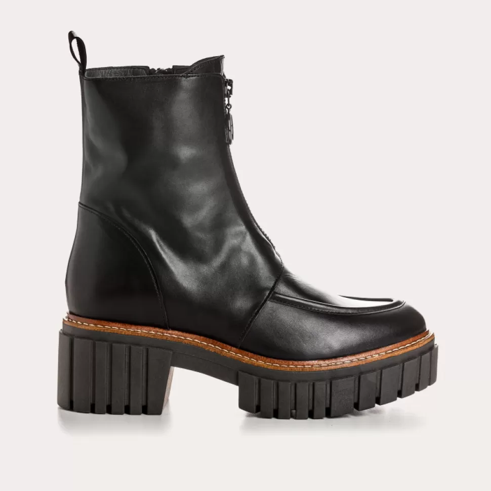 Boots^Reqins Boots Bowen Cuir Noir, Noir