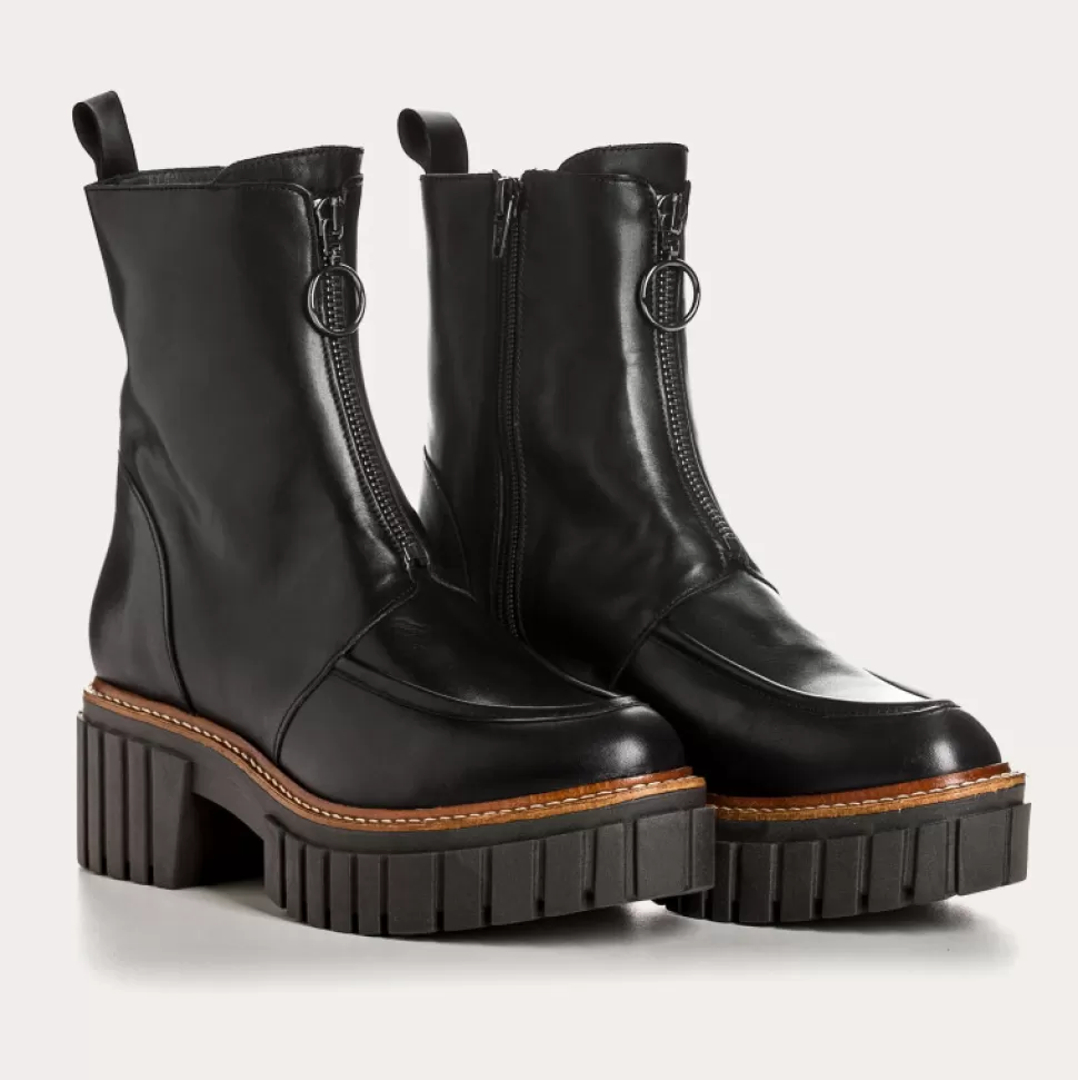 Boots^Reqins Boots Bowen Cuir Noir, Noir