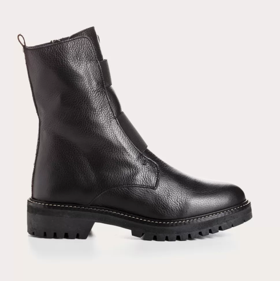 Boots^Reqins Boots Dusky Cuir Graine Noir, Noir