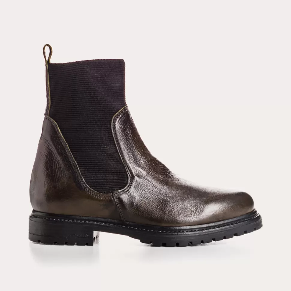 Boots^Reqins Boots Evelyn Vintage Vert, Kaki