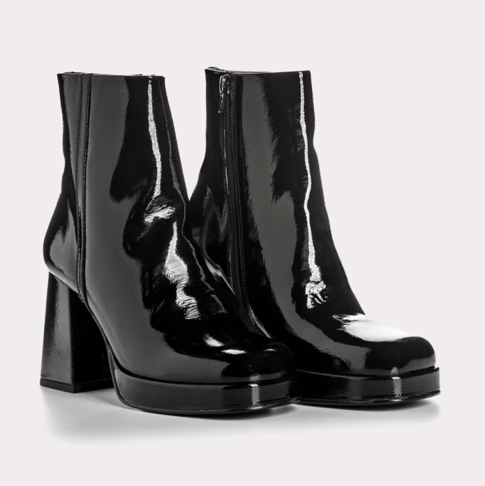 Boots^Reqins Boots Perbora Naplak Noir, Noir