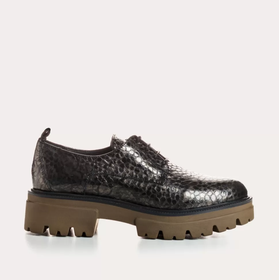 Derbies^Reqins Derbies Asty Caiman Mordore, Metallique