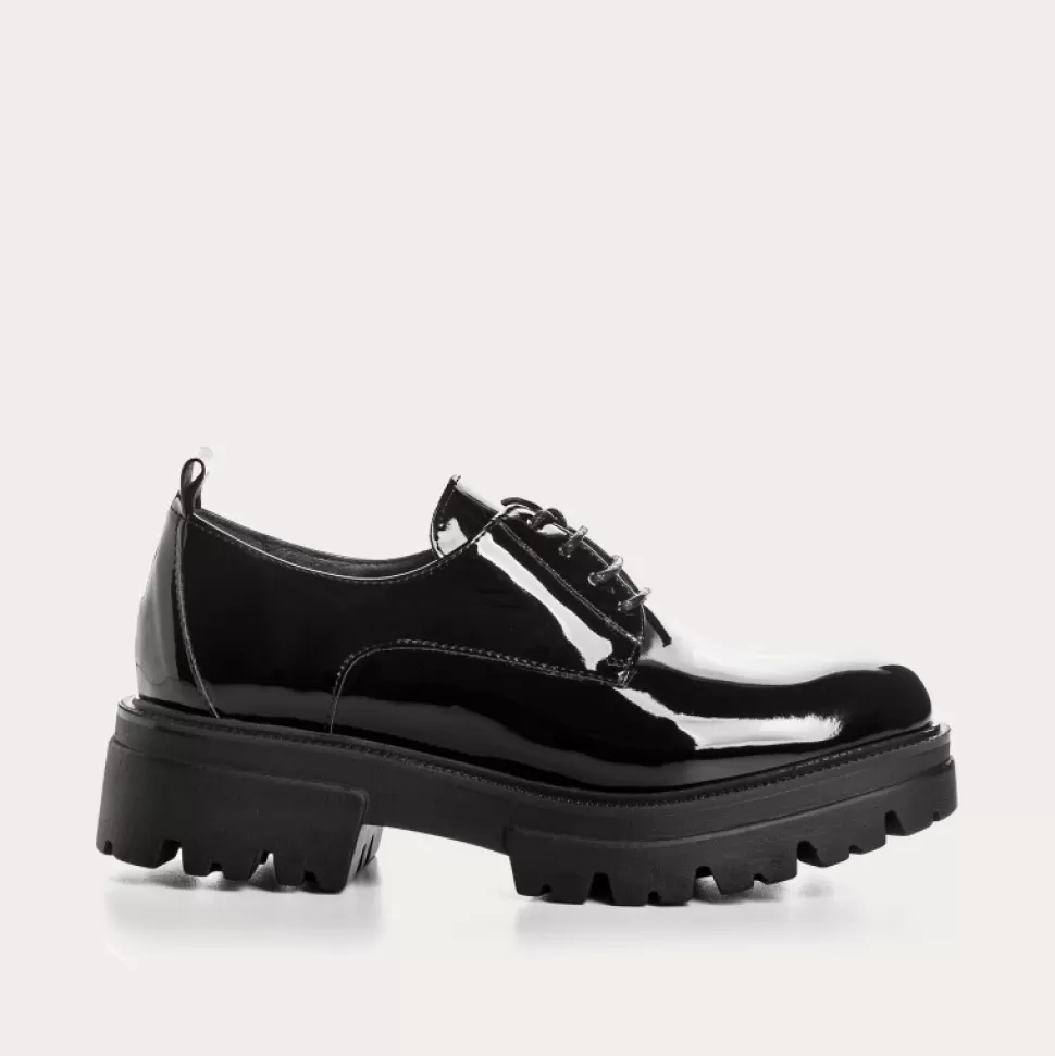 Derbies^Reqins Derbies Asty Vernis Noir, Noir